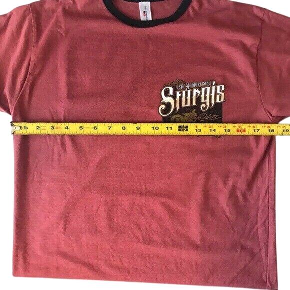 Sturgis Motorcycle Rally Men's Small 75th Anniversary Shirt South Dakota Harley - Picture 7 of 8